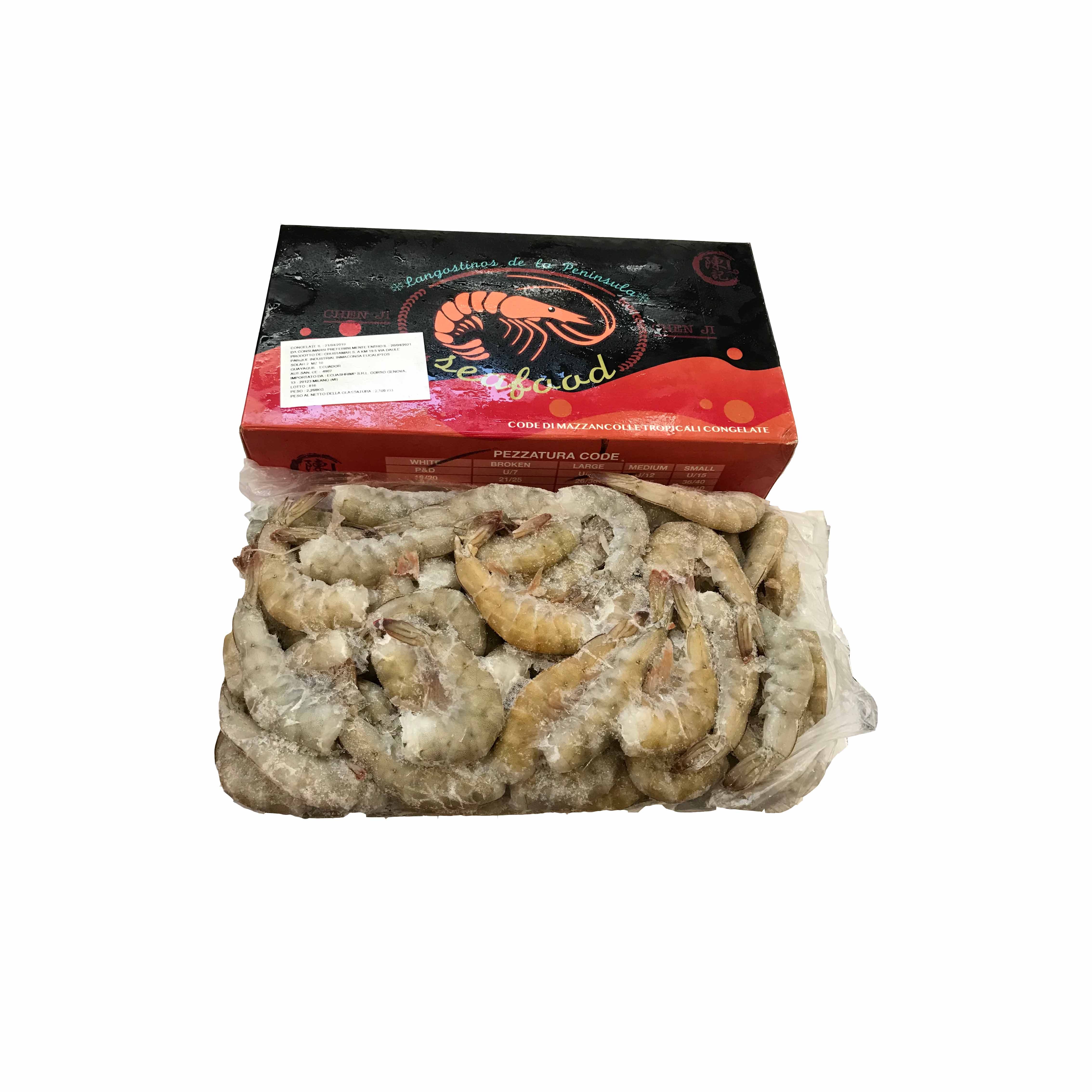 CODE DI MAZZANCOLLE 26/30 CONG22,68KG 虾仁